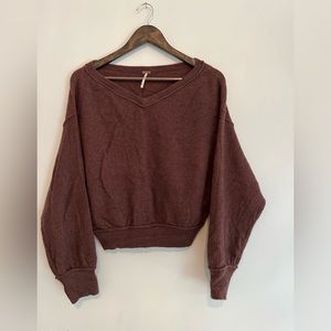 Free People Cashmere V-Neck Sweater